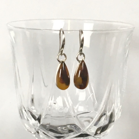 LC Lauren Conrad Linear Tortoise Dangle Earrings - Picture 4 of 7